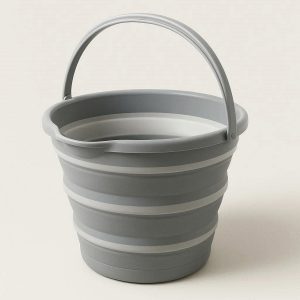 11 Large Collapsible Silicone Bucket For Camping Fishing And Household Cleaning With Sturdy Handle